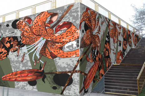 The winning design for the new mural at the Opatov metro station.