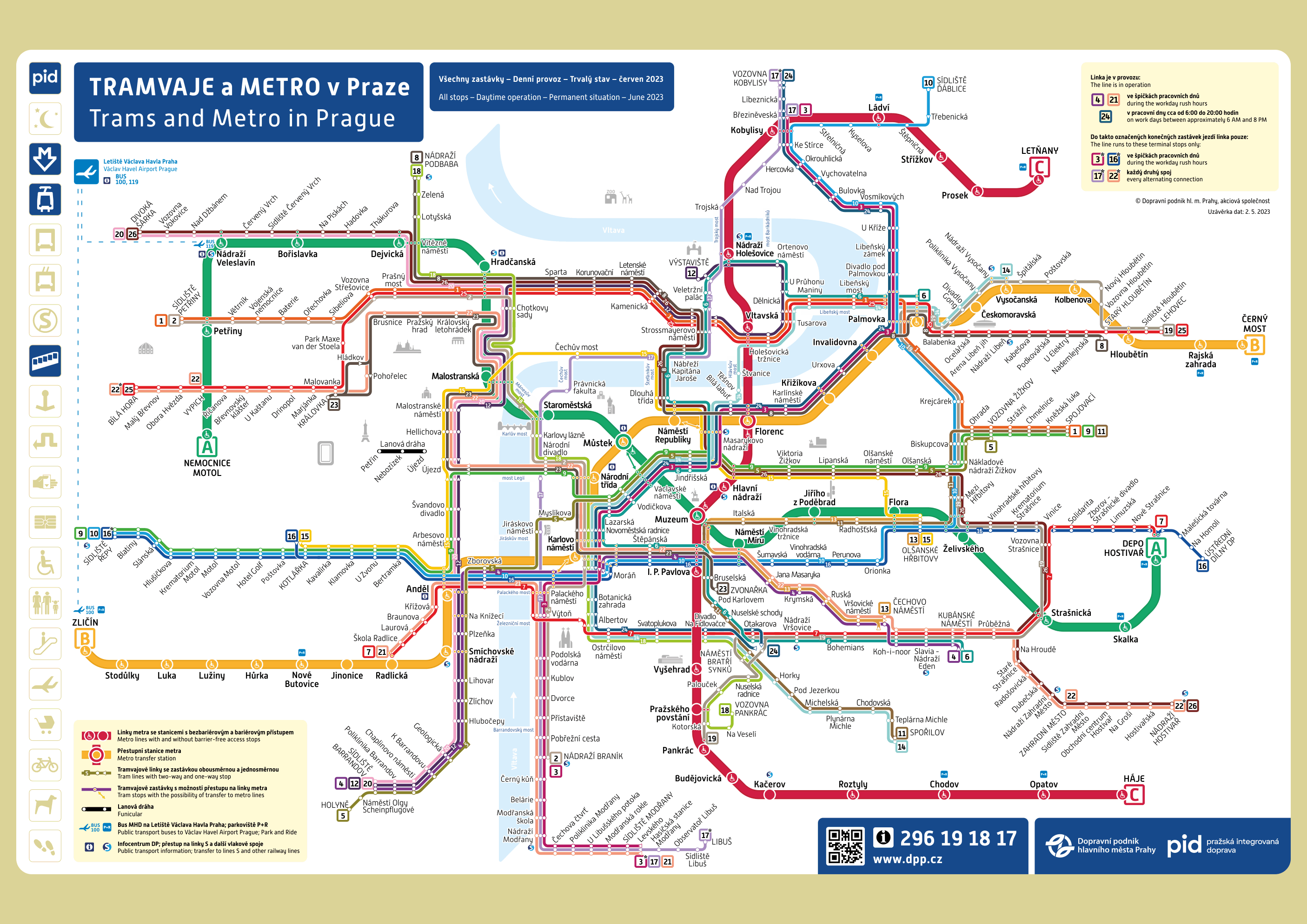 Maps and traffic scheme | Prague Public Transit Company, joint-stock ...