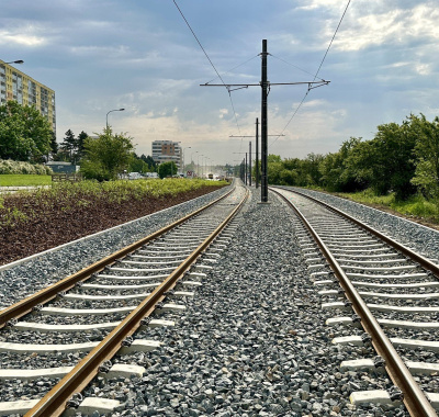 New tram line Sídliště...