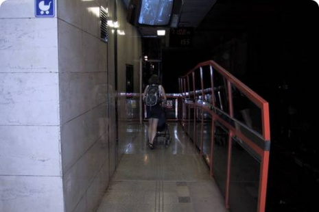 Výtah Skalka – nástupiště