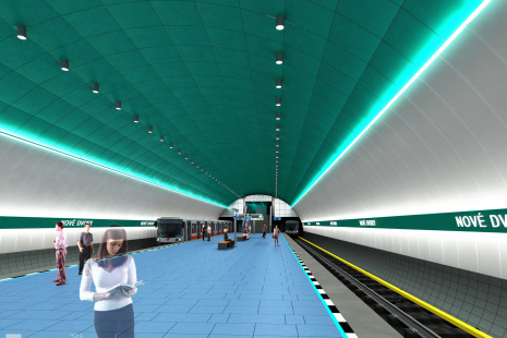 2013 - stanice Nové Dvory - nástupiště
