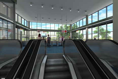 2013 - stanice Nové Dvory - výstup do jižního vestibulu
