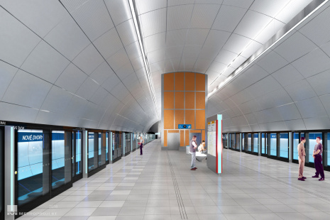 2018 - stanice Nové Dvory - nástupiště