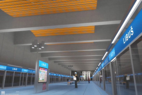 2014 - stanice Libuš - nástupiště