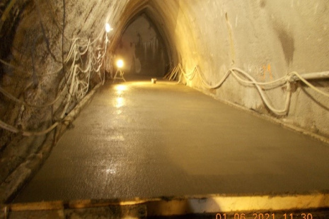 VO-OL - 06/2021 - betonáž dna patní tunel