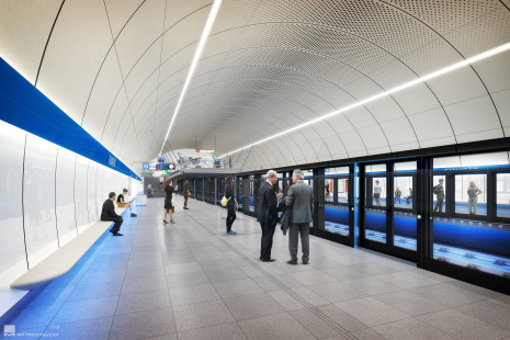 2019 - stanice Pankrác - nástupiště