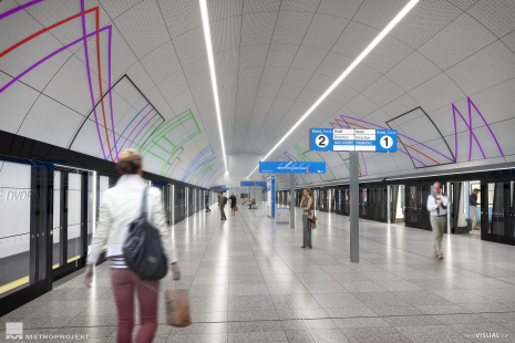 2022 - stanice Nové Dvory - nástupiště