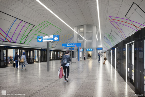 2022 - stanice Nové Dvory - nástupiště