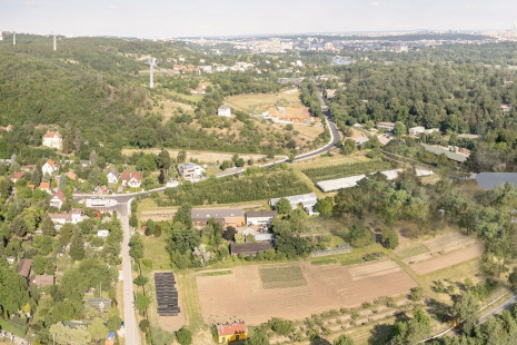 Vizualizace lanovky Podbaba – Troja – Bohnice.