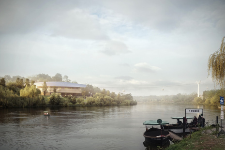 Visualisation of the Troja station.