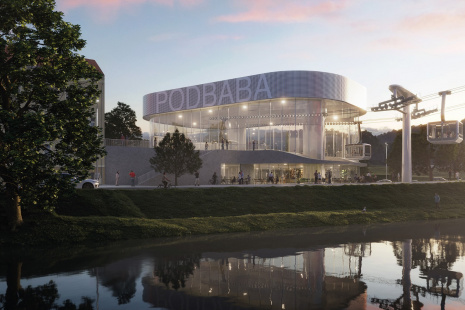 Visualisation of the Podbaba station.
