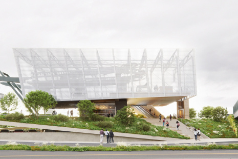 Visualisation of the Podbaba station.