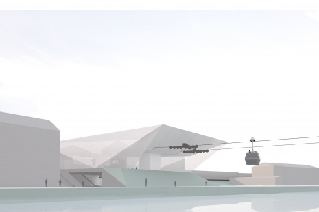 DWAA, visualisation of the Podbaba station.