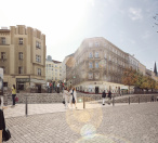 Vizualizace ulic Seifertova a Chlumova. Autor: edit architects.