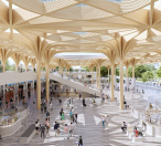 Vizualizace vítězného návrhu od dánského studia Henning Larsen Architects