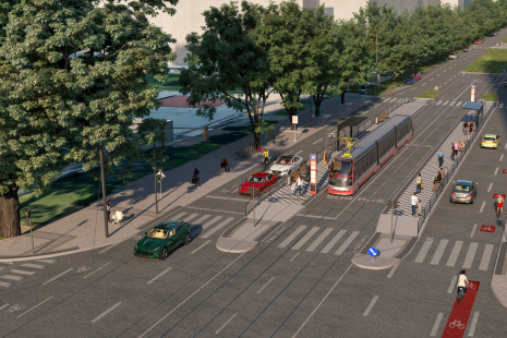 Vizualizace: Metroprojekt Praha, a. s. + Ateliér Onixia. 